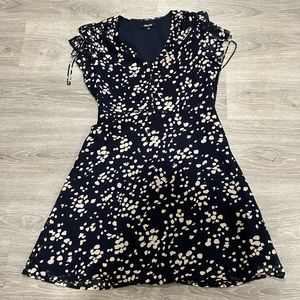 Madewell silk dress blue 4 Poppy in drifting petals